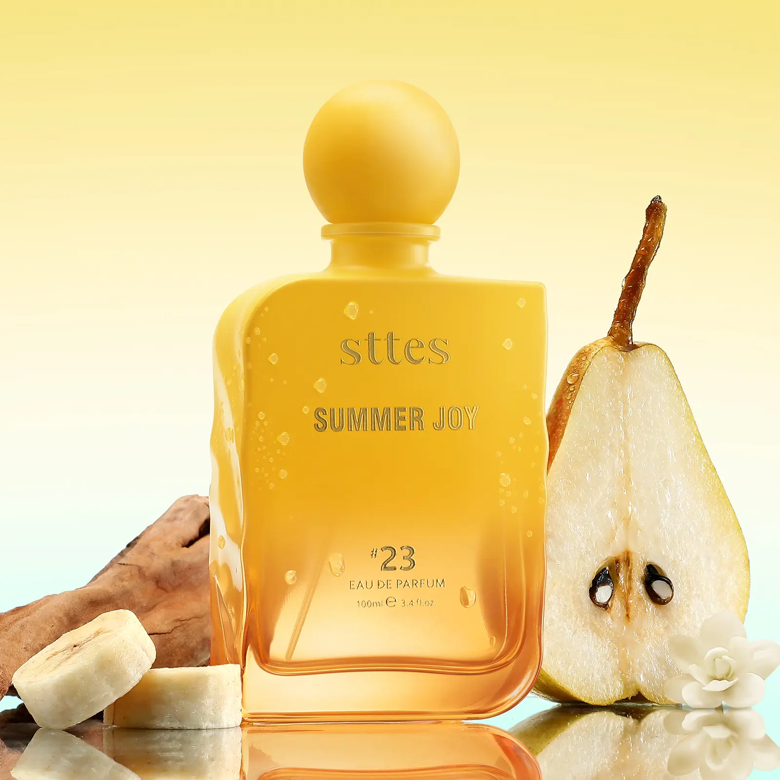 STTES Summer Joy #23 Eau De Parfum - Sweet Coconut, Vanilla & Pear Scent | Sun-Kissed Summer Fragrance for Women 100ml