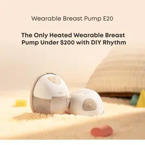 eufy E20 Heated Wearable Breast Pump, 3 Heat Levels, Hands-Free Breast Pump with Innovative HeatFlow, Optimized Rhythm via App, Hospital-Grade Suction, Leakproof, Ultra-Slim and Quiet for in-Bra Use