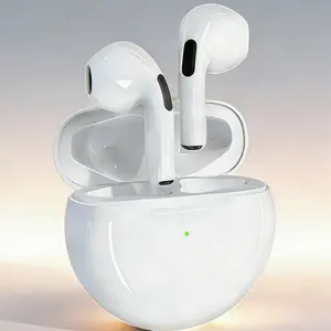 True Wireless Bluetooth Earphones, Sports Wireless Earbuds, Semi In Ear Headphones with Deep Bass, HD Mic, Auto Connect Feature, Touch Control Panel, Lightweight Sweat Resistant Earbuds, Charging Case for Office, Gym, Daily Activities