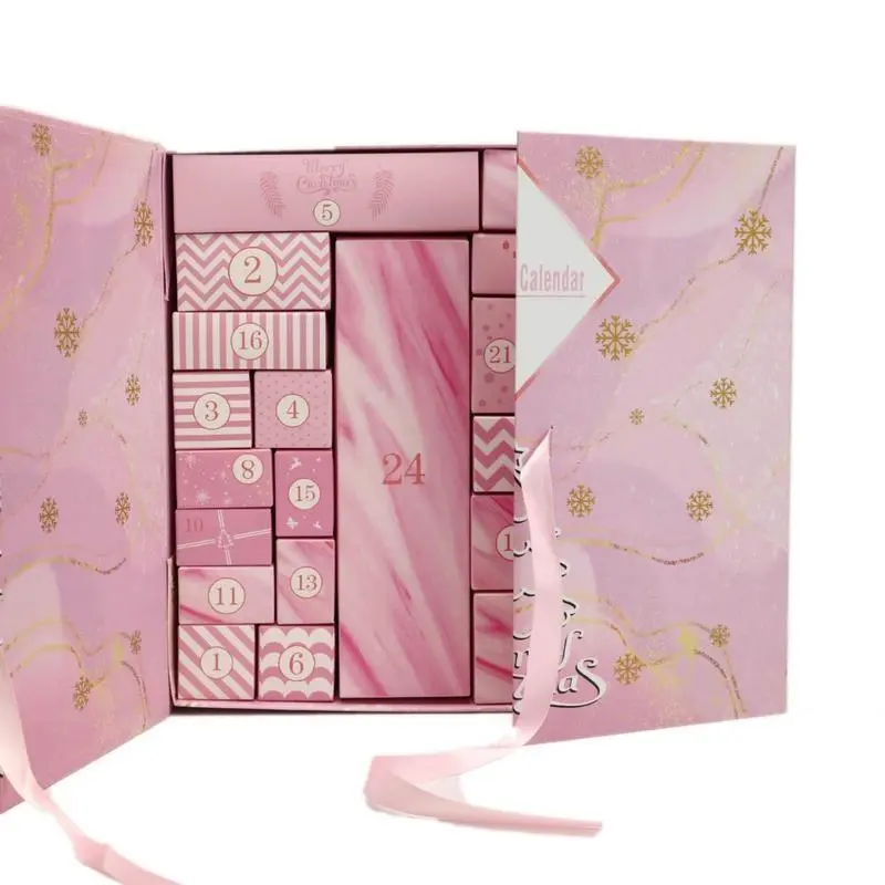 Christmas Countdown Calendar  Box, Time-Release Blind Box, New Year Surprise Dual Door Packaging, Creative Empty Box, Christmas  Box