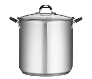 22 Quart Stainless Steel Covered Stock Pot Cookware Induction