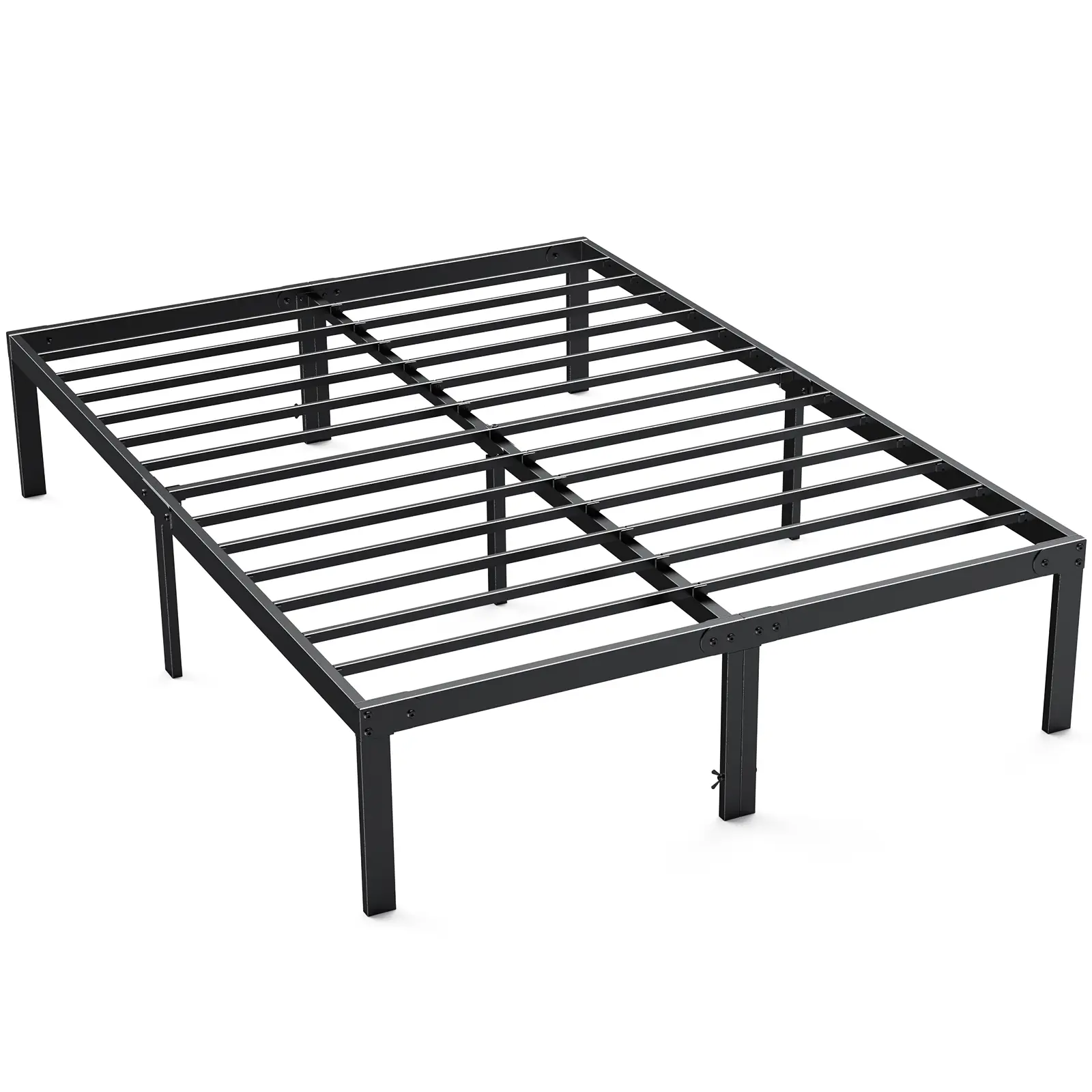 Metal Bed Frame,Twin Size Bed Frame with Storage Space,Heavy Duty Sturdy Mattress Foundation,Easy Assembly,No Box Spring Needed, Black,12 Inch,Twin