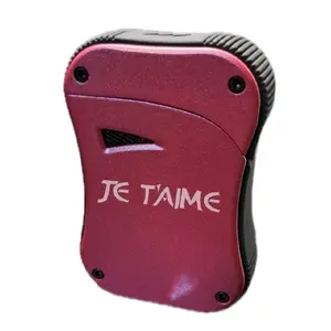 Lotus Blaze Triple Torch Cigar Lighter | Red | Custom Engraved with Text | New