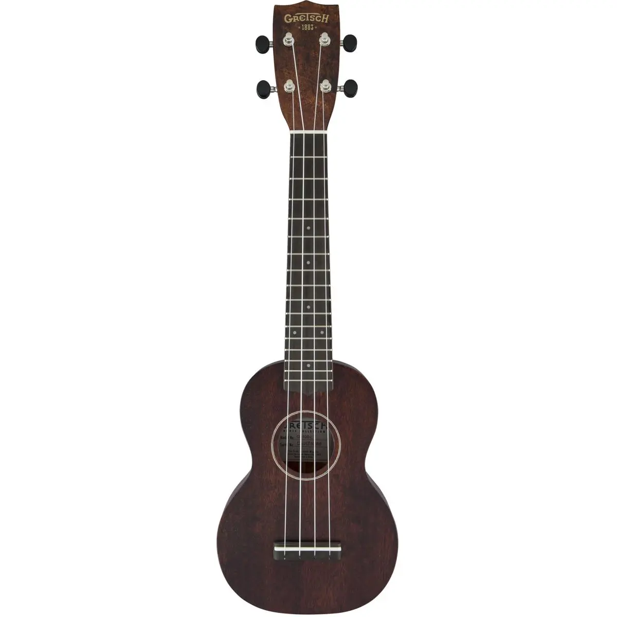 Gretsch G9100-L Long-Neck Soprano Ukulele - Vintage Mahogany Stain, Mahogany Wood Construction, Includes Gig Bag