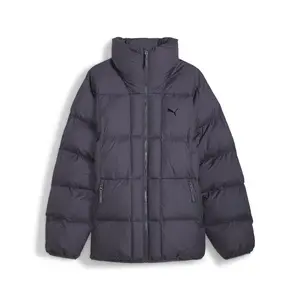 PUMA Mens Puffer Jacket Athletic Outerwear Casual Full Zip - Grey