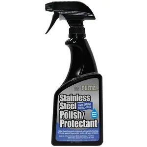 Flitz Stainless Steel Polish/Protectant - Anti-Smear, Swirl-Free, Household Cleaner