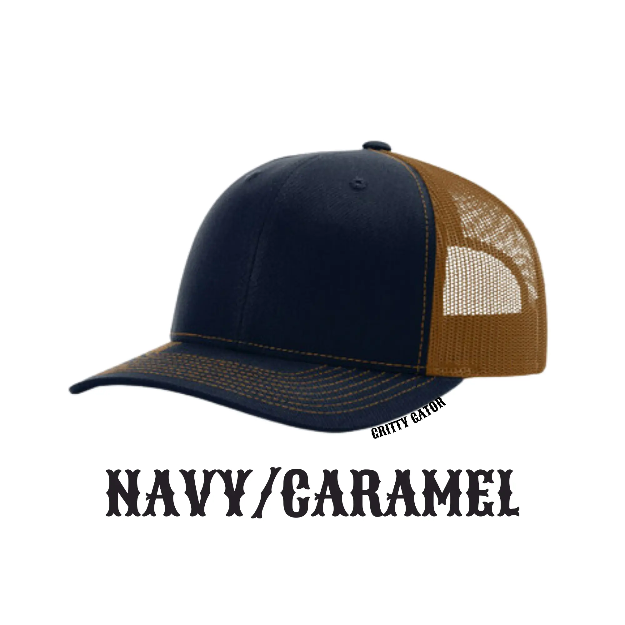 Navy/Caramel