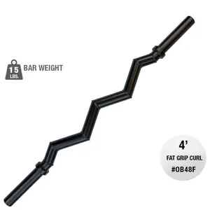 Body-Solid Olympic Curl Bar, Fat Grip