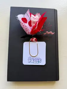 Scrap Fabric Paperclip Bookmark (Stock #005)