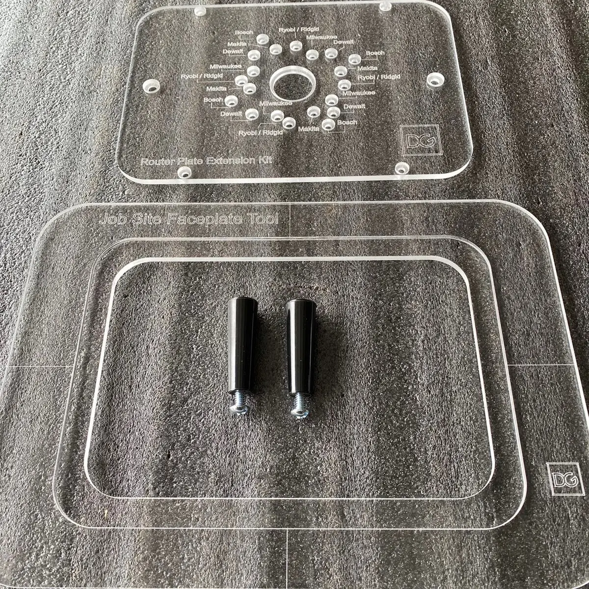 Jobsite ROUTER Faceplate tool - Acrylic Template Jobsite ROUTER Faceplate tool - Acrylic Template