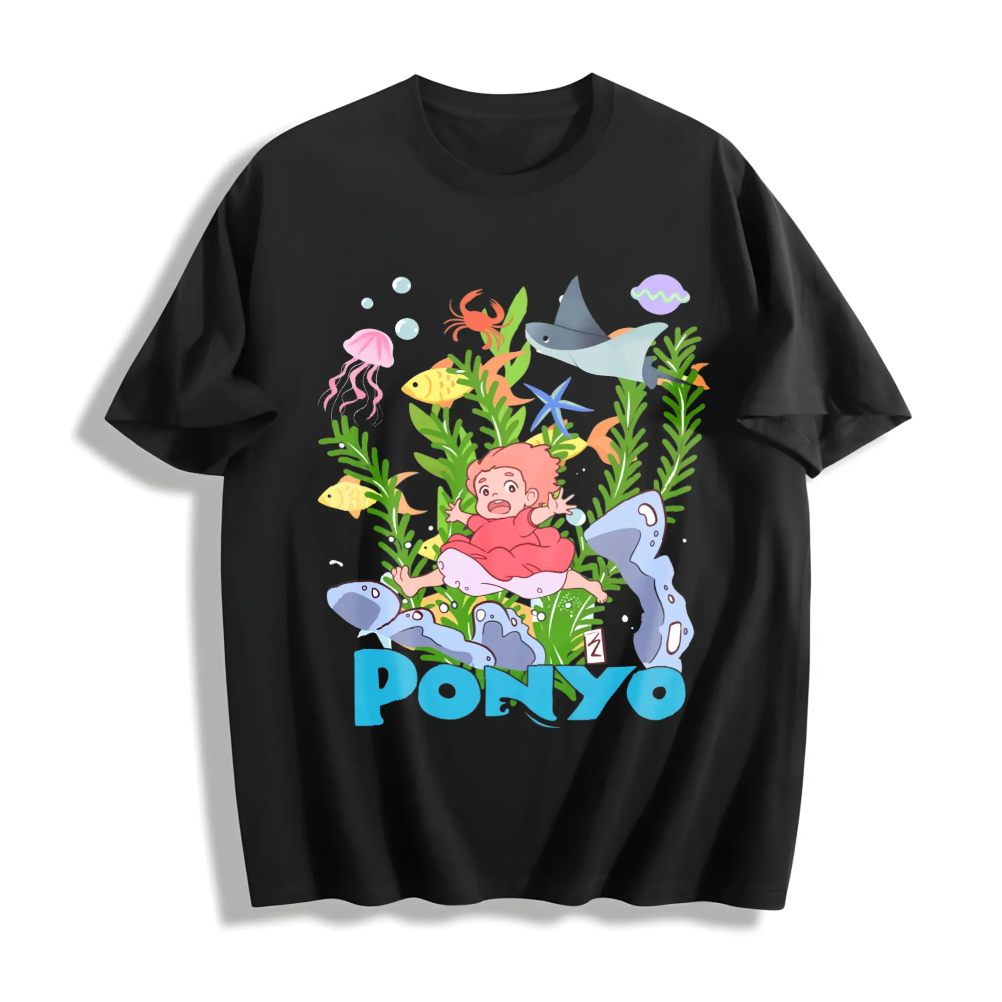 Studio Ghibli Anime Shirt, Ghibli, Ponyo T-Shirt, Hayao Miyazaki Fan, Ponyo Sweatshirt, Ponyo And Sasuke, Studio Ghibli Gift