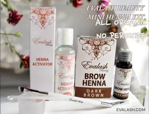 EVALASH BEAUTY | BROW HENNA ORGANIC | GOOD FOR SKIN, BROWS, LASHES | NO PEROXIDE | TINT