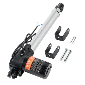 【Summervibes】VEVOR Linear Actuator 12V, 10 Inch Heavy Duty 1320lbs/6000N Linear Actuator, 0.19"/s Linear Motion Actuator with Mounting Bracket & IP44 Protection for Electric Door Industrial Machinery Vessels Cargo