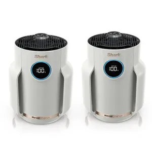 SHARK NeverChange Bundle Compact Pro Air Purifier with HEPA-exceeding Anti-Allergen Filtration for 250 Square Feet Coverage