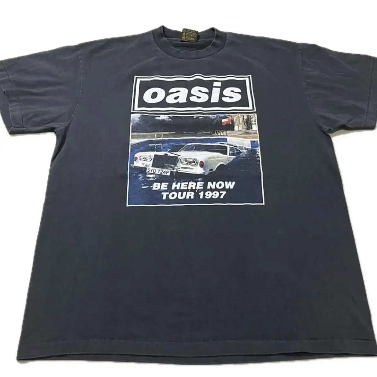 Oasis Be Here Now Tour 1997 Vintage 90s Band Unisex Pop Music Fan Apparel Casual Streetwear I