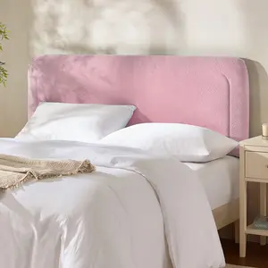 Nestl Full Headboard Only, Floating Wall Mounted Headboard, Easy Assemble Upholstered Peel and Stick Headboards, 3D Soundproof Bed Wall Panels, Boucle Stick on Headboards,