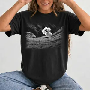 Women's Cotton T-Shirt - Precious Dog, Silence of the Lambs, Halloween Classic Movie Theme, Funny Gift, Comfort Colors, Breathable, Comfy, Short-Sleeve Tops for Everyday Wear