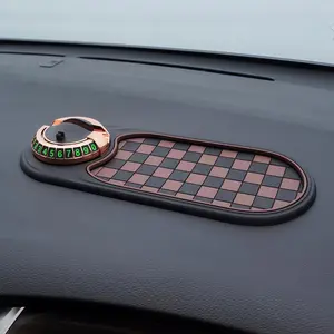 Car Non-Slip Mat, Multi-Function Parking Sign, Dashboard Storage, Phone Holder, Sunglasses Stand, Rotatable Key Tray, Universal Design, Car Accessory