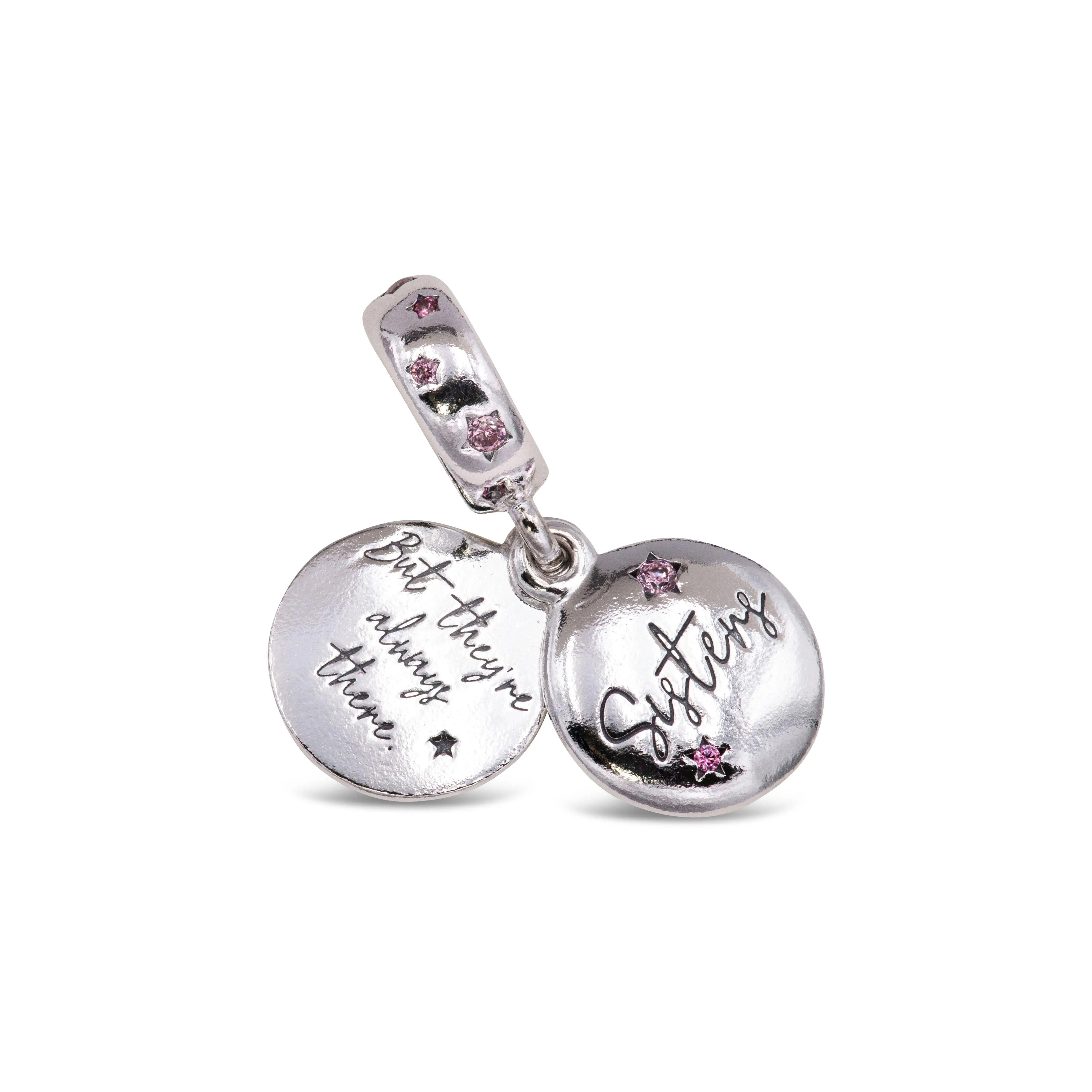 Pandora Forever Sisters Charm Sterling Silver Women's Jewelry 798012FPC