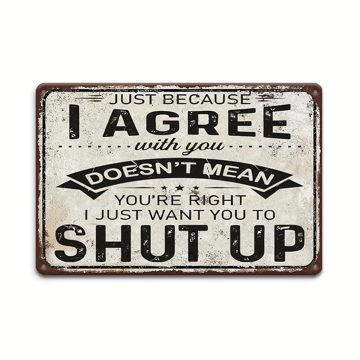[Retro Aluminum Tin Sign] 1pc 8x12 in Retro Theme Decorative Wall Sign, Versatile Plaque for Home Display & Room Art, Ideal for Wall Decor Enthusiasts, Plaque And Sign