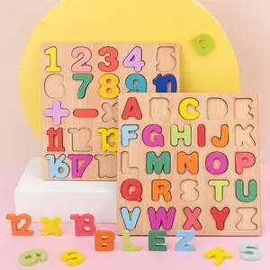 Wooden Digital Alphabet Learning Board, Math Learning Tools, Math Learning Blocks, Learning Materials, Interactive Parent-Child Educational Toy, Shape Sorting Hand-Eye Coordination Puzzle Game