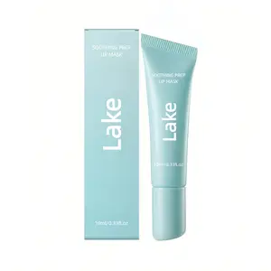 Lake Soothing Prep Lip Mask,Cooling Peel- Off Lip Mask, Jelly tip for Hygienic & Easy Application,Daily Lip Care,Lightweight Lip Mask,Lasting Moisture and Deep Nourishment,Lip Care,Light and Non-Sticky,10ml/0.33fl.oz