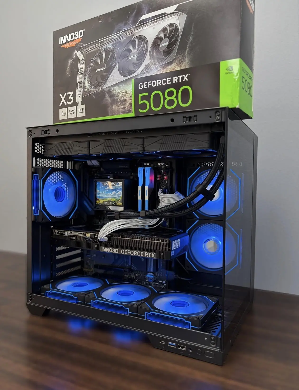 RTX 5080 + RYZEN 9 7800X3D gaming PC RTX 5080 + RYZEN 9 7800X3D gaming PC