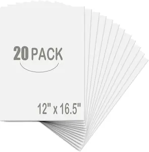 20 Pack White Foam Board 12" x 16.5", 3/16" Thickness Foam Core Baking Board for Projects, A3 Polystyrene Mat Board Poster Foam Board Sheets for Art Crafts, Presentation, Wedding, School Projects