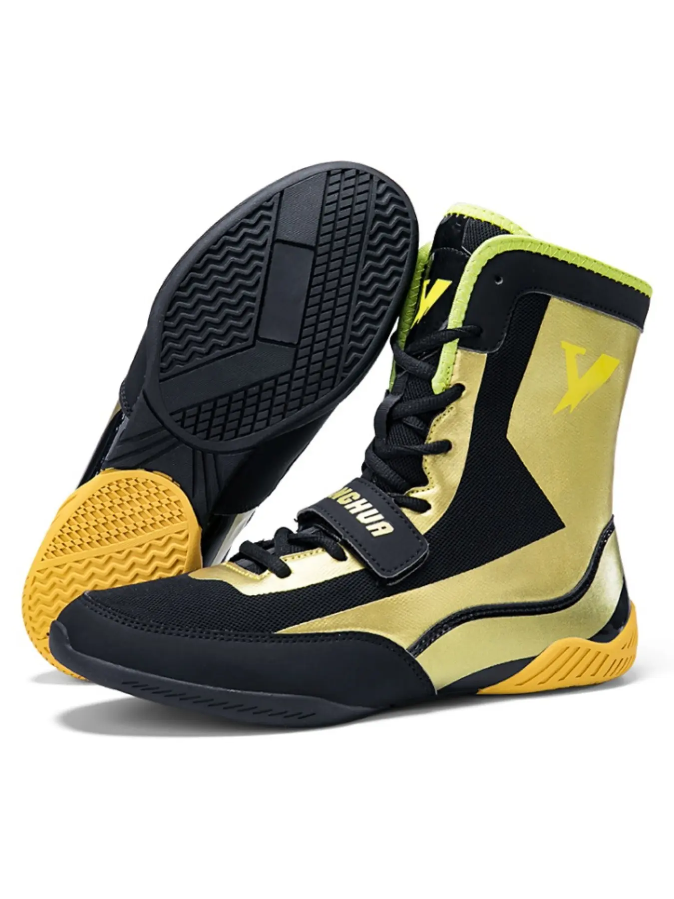 Men's Training Shoes and Sports Shoes, Sport Trainers, Trendy Fashion Anti-Slip Durable Boxing Wrestling Shoes, Ideal for Various Sports Training Scenarios