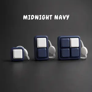 Midnight Navy Clicker Keychain, Mechanical Fidget Toy, ADHD Desk Toy, ASMR Clicker, Gift for Him