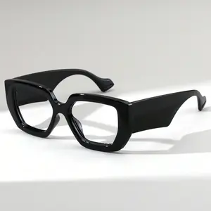 Blue Light Blocking Glasses for Women & Men | Fashion Oversized Square Thick Frame - Computer Gaming Essential