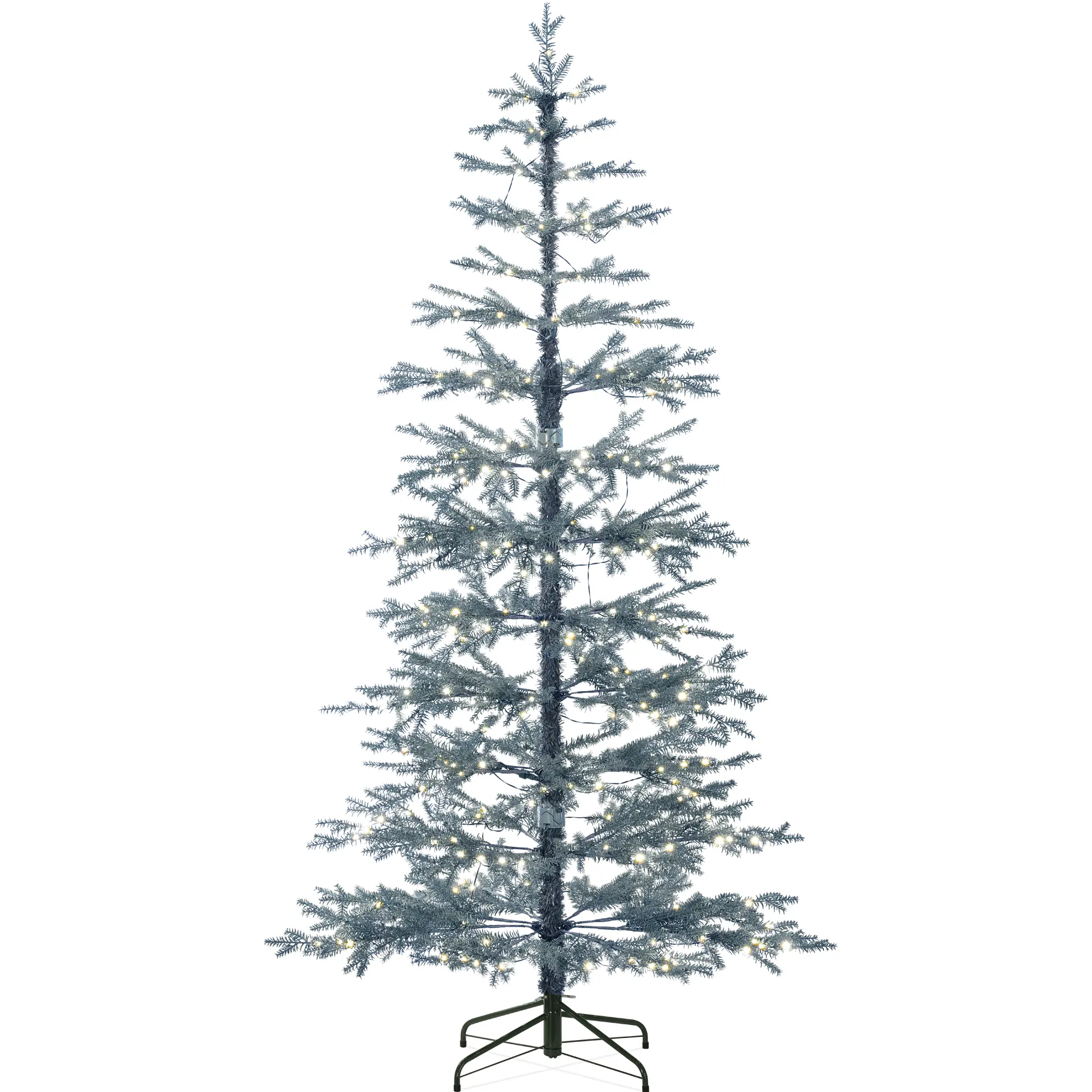 Best Choice Products Pre-Lit Sparse Christmas Tree w/ 2-in-1 LED Lights, Cordless Connection, Metal Stand