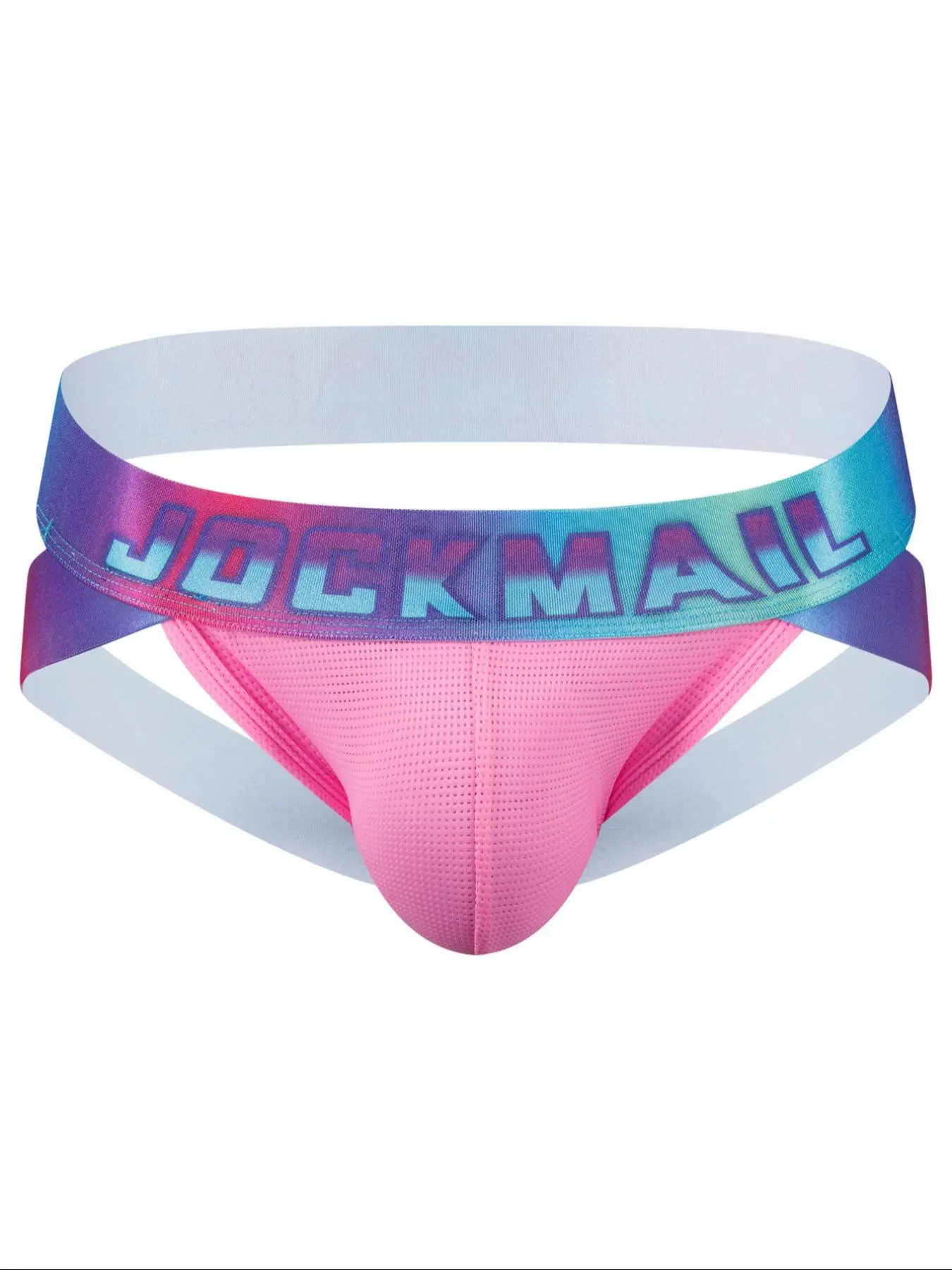 LGBTQ+ Men's Ombre Letter Tape Cut Out Jock Strap, Fashionable Breathable Comfortable Underwear for Daily Wear, Men's Sexy Underwear for All Seasons, Breathable Comfy Underwear, Breathable Soft Underwear, Nylon Underwear