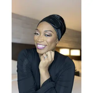 Satin Wrap Cap (black)