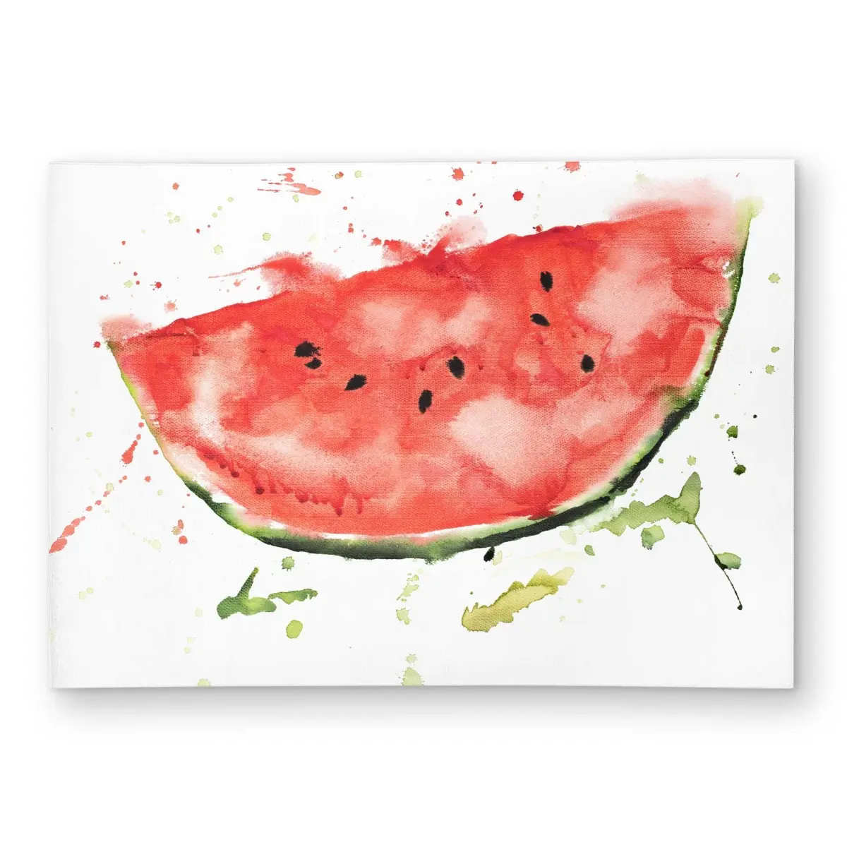 212 MAIN Playful Watermelon Slice Soft Area Rug, 5x7 ft. Stain-Resistant Soft Polyester Outdoor Rectangle Rug for Kitchen Home Decor - C1ROAR57BTJP8Y