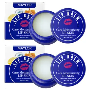 Natural Lip Balm ,Lip Balm with Lemon, Papaya & Beeswax - Moisturizes and hydrates the lips, Smooth Texture & Fine Line Reduction Moisturizer Moisture Lip Plumper