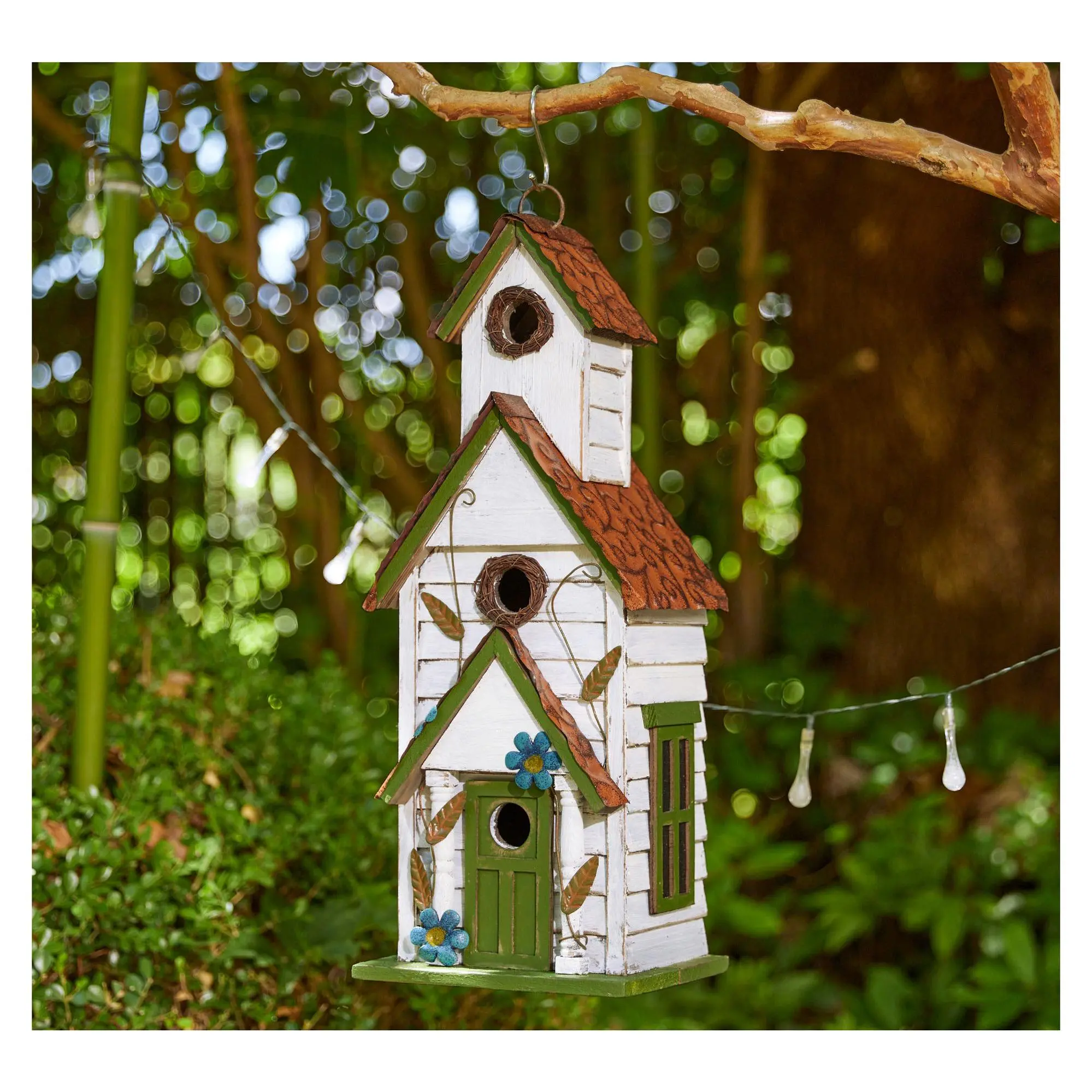 Glitzhome 20" X-Tall 3 Story Villa Outdoor Garden Birdhouse