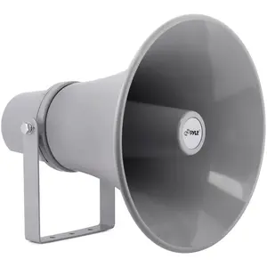Indoor/Outdoor PA Horn Speaker 30W Loud Sound Aluminum Grey