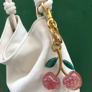 Sweet Cherry Keychain – Cute Fruit Keychain Pendant – Women’s Bag Pendant – Sweet Pendant