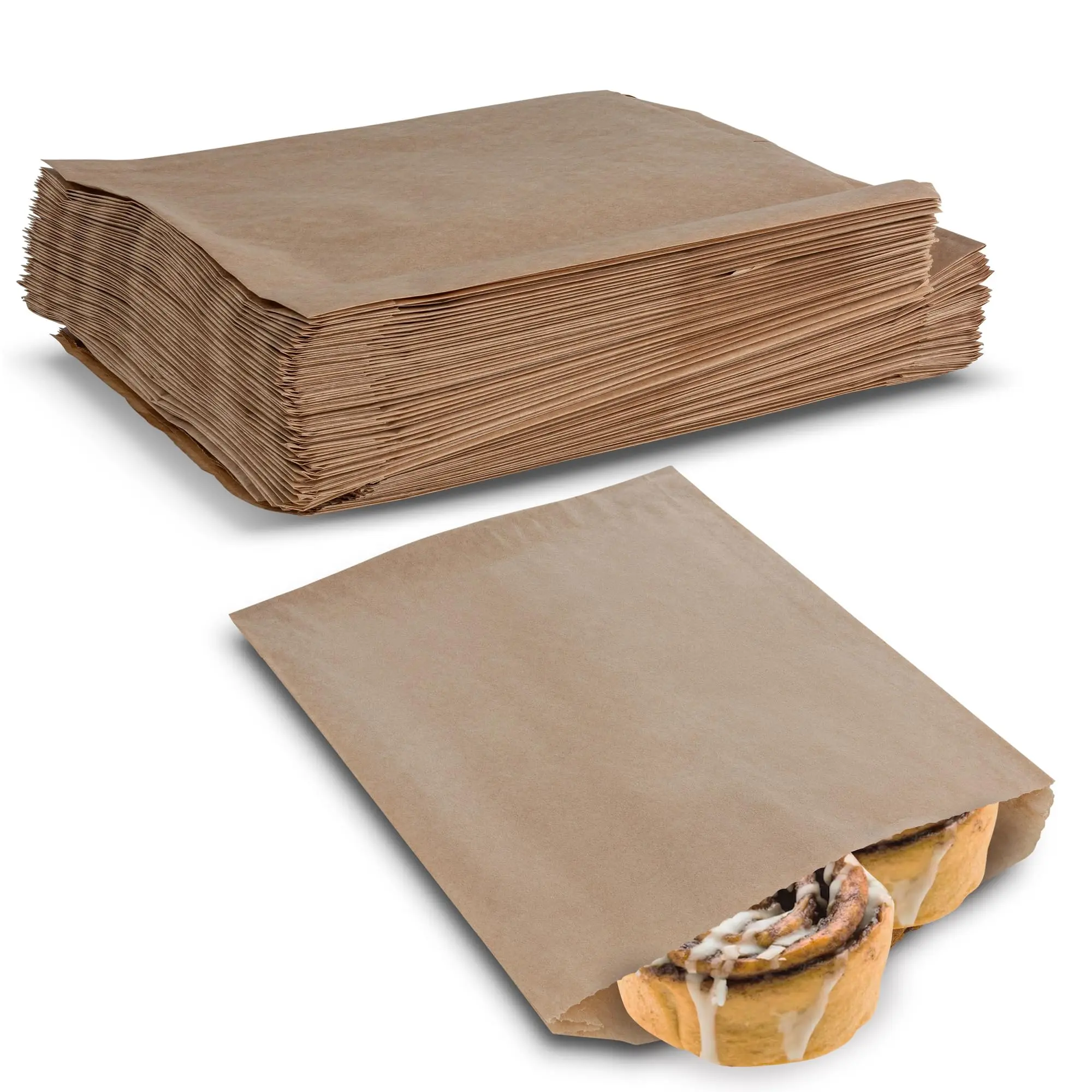 MT Products Cookie Bags - 6.5" x 8” Grease Resistant Wax Paper Bags