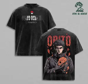 Obito Uchiha “This World Is Completely Worthless” Vintage Washed Anime Tee, Dark Naruto Graphic Shirt
