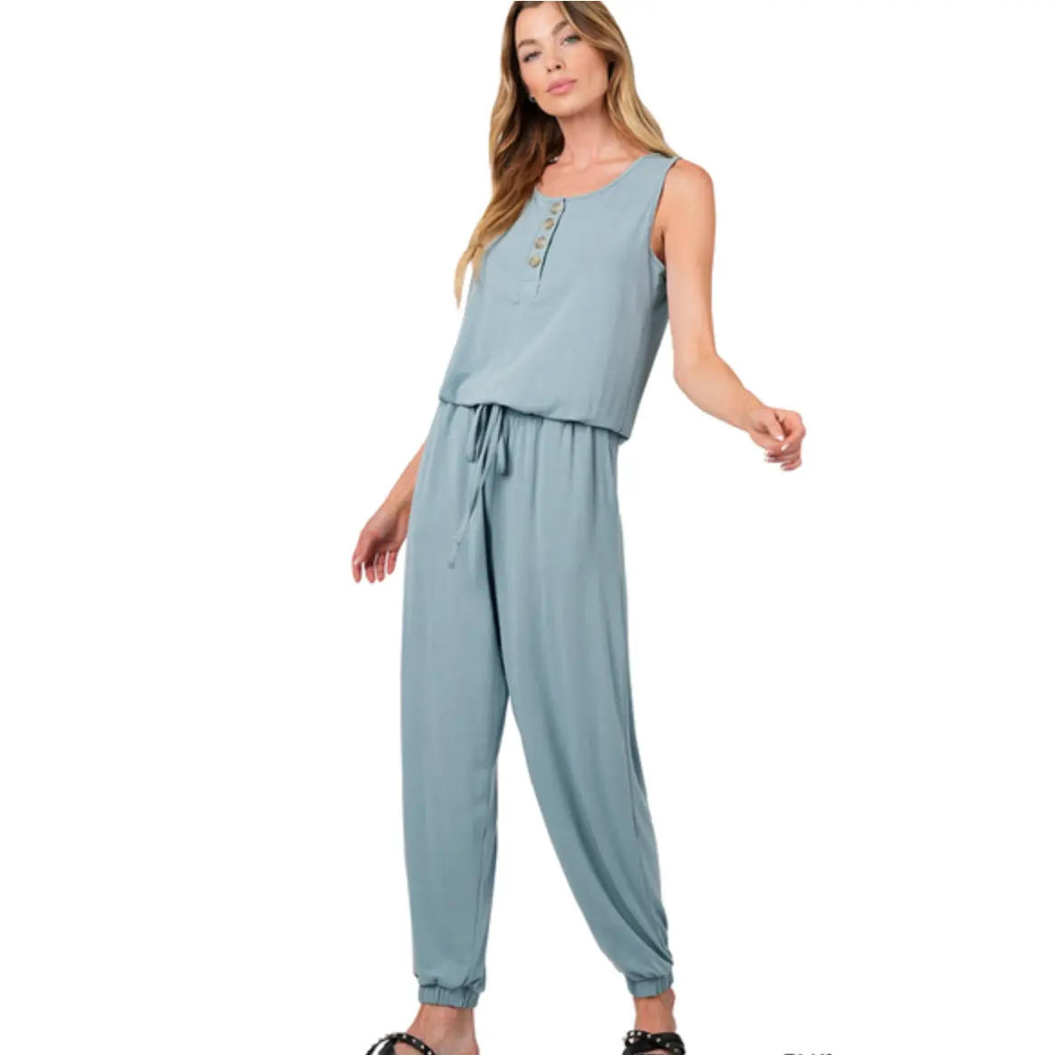 Sleeveless Jogger Jumpsuit - FF