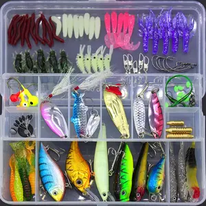 Premium Fishing Tackle Box Set - Professional Lure Kit for Saltwater & Freshwater - Durable Hard Baits & Lifelike Soft Lures - Compact Tackle Organizer for Every Angler