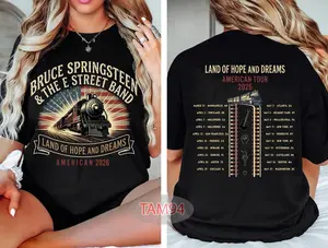 [ SALE UP TO 40% ] Bruce Springsteen American Tour 2026 Shirt, E Street Band Concert Merch, 2-Sided Fan Gift