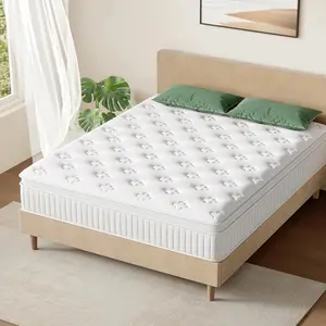 Hybrid Memory Foam Mattress - Queen Size, Medium Firmness, Ergonomic Design, Multi-Level Pocket Springs, Gel Infusion, Glass Fiber Backing, Vacuum Compressed Boxed Set - Memory Foam Mattresses for Home Use (Twin, King, Alaskan , Queen Size Mattress