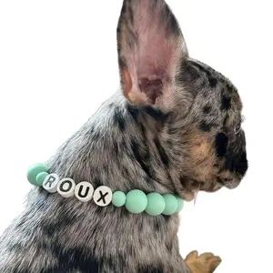 BFF Pet Collar XS Mint. Customize with your pets name. Includes matching bracelet.