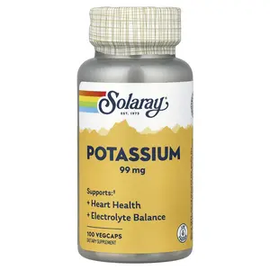Solaray Potassium, 99 mg, 100 VegCaps