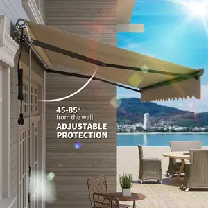 Electric Retractable Awning(Using high-quality and premium materials) ,Waterproof and UV resistant,firm,seek shelter from the rain,Prevent exposure to direct sunlight,sunshade patio umbrella