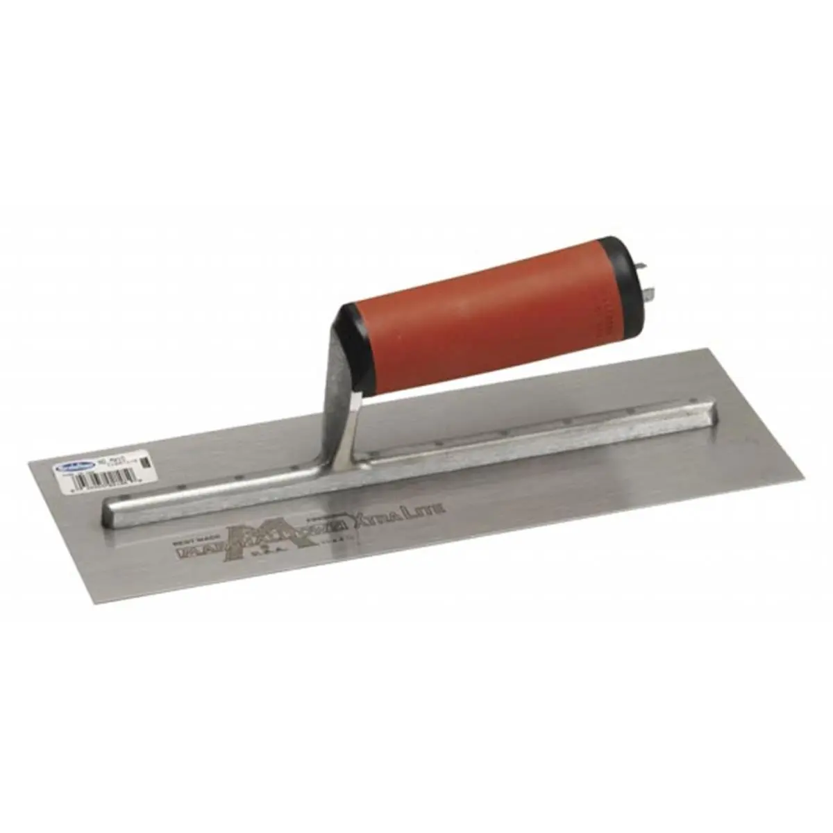212 MAIN Curved-Handle 4in. x 12in. DuraSoft High Carbon Steel Xtralite Finishing Trowel, Curvedhandle