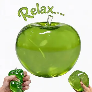 Stress Relief Squishy Toy,Soft Gel Filled Squeeze apple,Exquisite gifts for adults or children at a party.